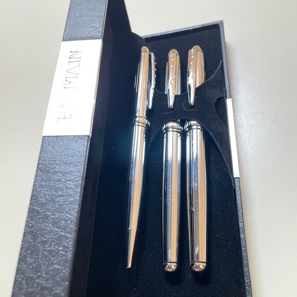 Balmain Paris Luxury Pen Set In Premium Black Box - Picture 10 of 11